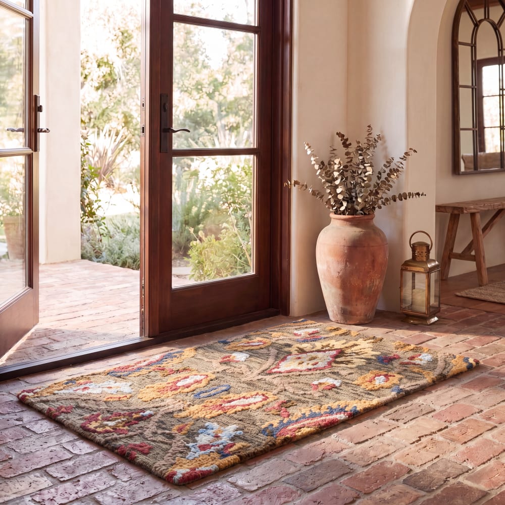 Safavieh Traditionell Wolle-Teppich in Grün/Mehrfarbig, 122 x 183 cm style vintage Grün Wolle