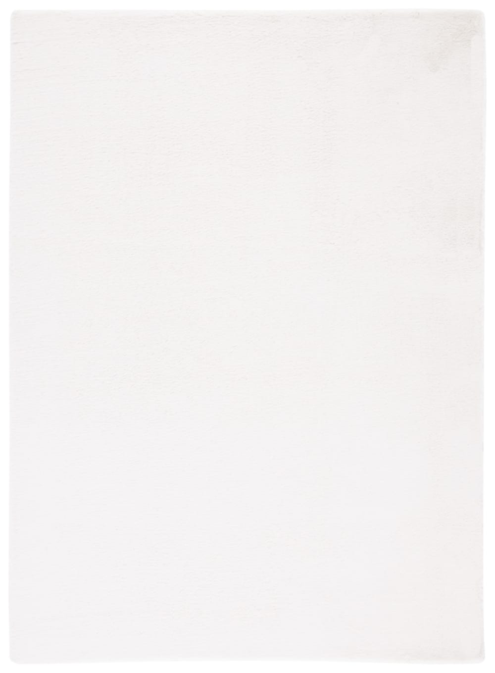 Tapis solide et tonale en polyester blanc, 244 x 305 cm