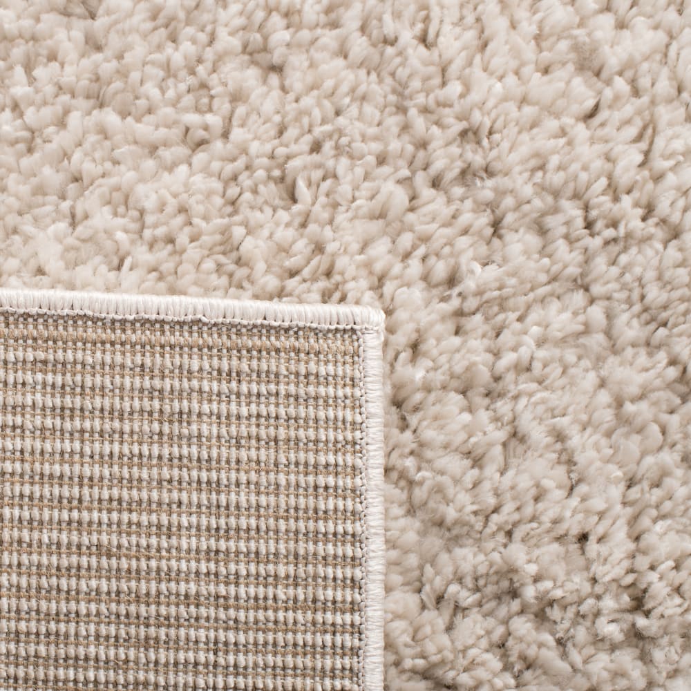Tapis shag en polypropylène beige, 61 x 91 cm — vue 3