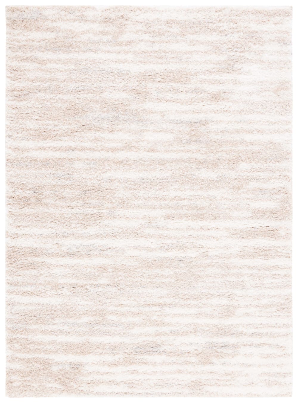 Tapis en polyester beige/blanc, 160 x 229 cm