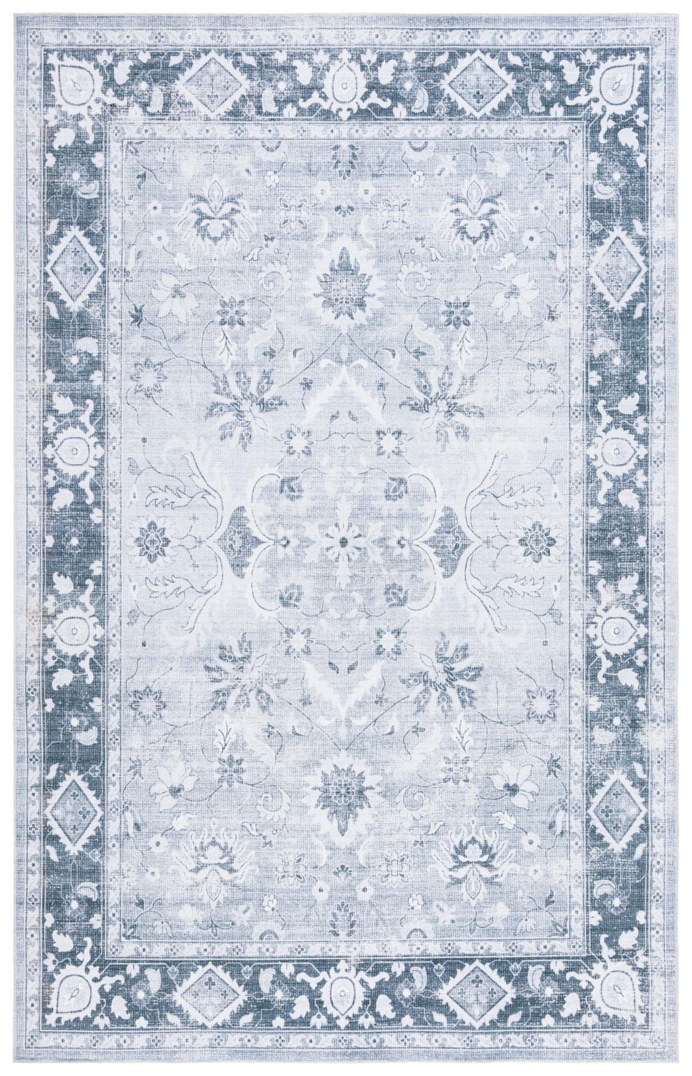 Tapis Polyester Light Grey / Grey Green 152 X 244 cm