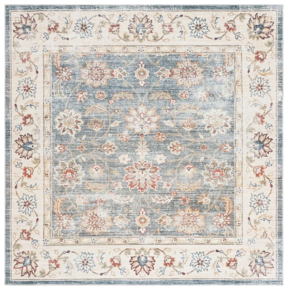 Tapis polyester vert/beige - 183