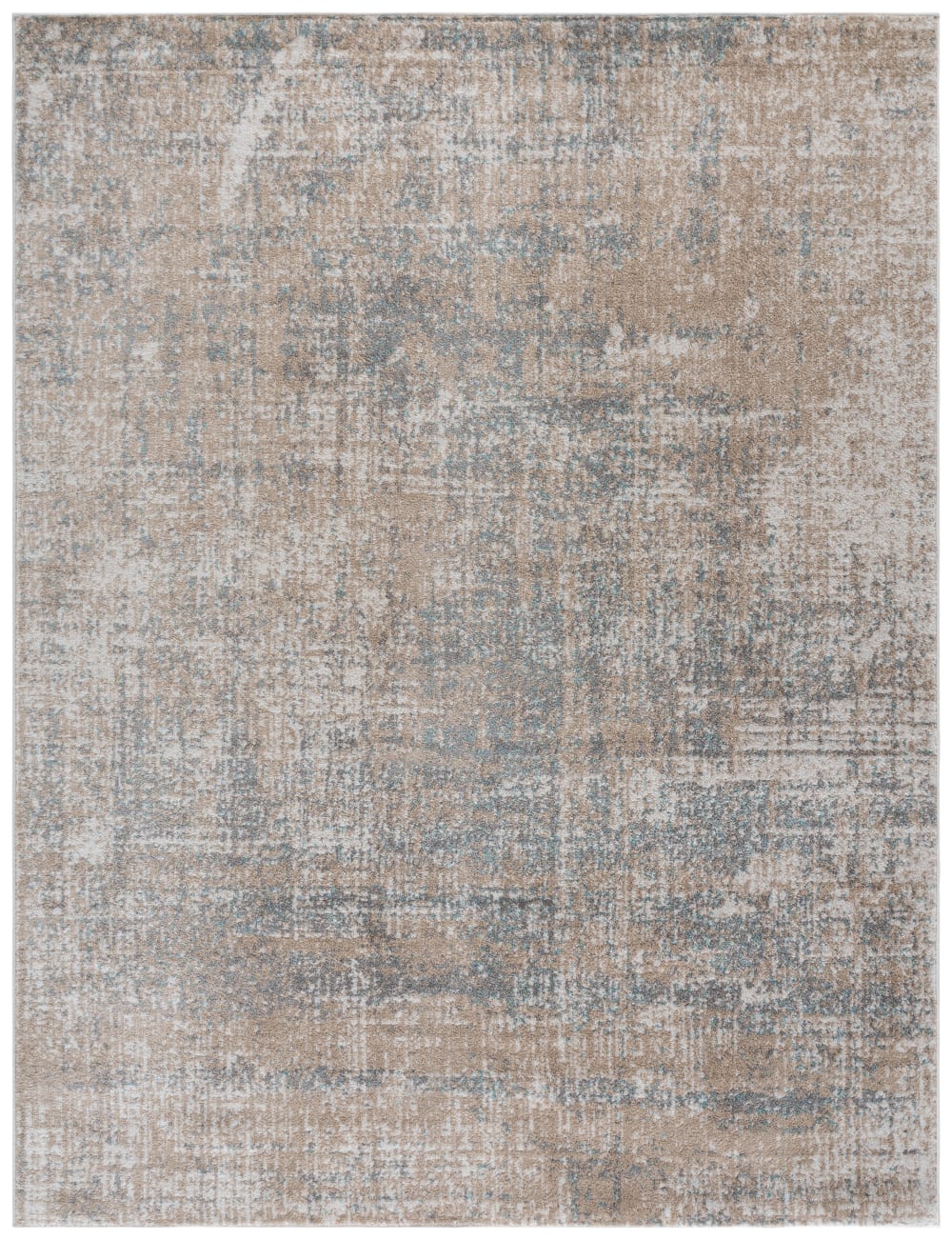 Tapis contemporain en polypropylène beige/gris, 235 x 305 cm
