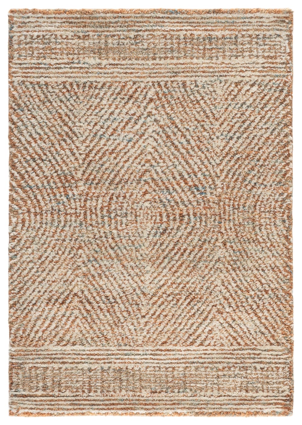 Safavieh Böhmisch Wolle-Teppich in Weiß/Orange, 61 x 91 cm style classic chic orange Wolle