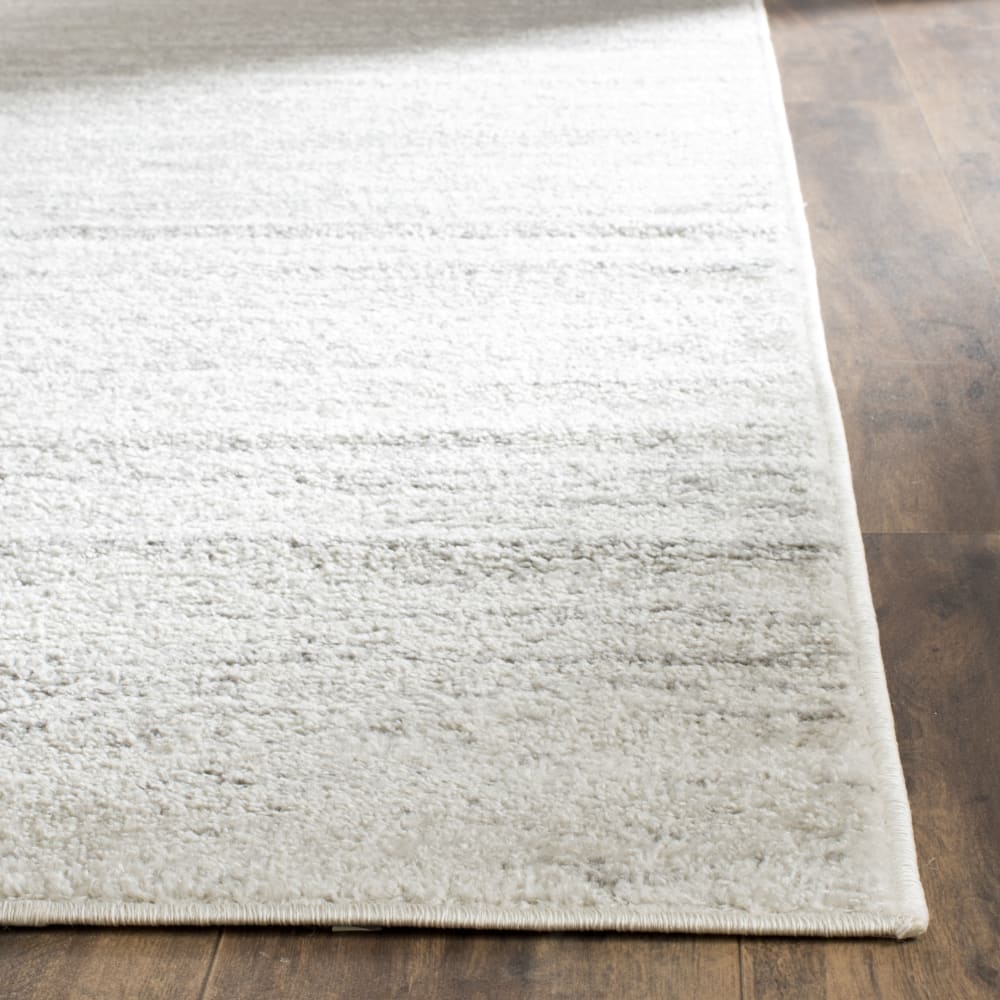 Tapis ombre moderne en polypropylène blanc/argent, 122 cm — vue 3