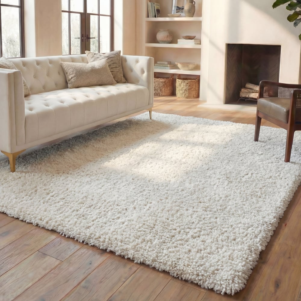 Tapis en polypropylène beige, 244 x 305 cm — vue 4