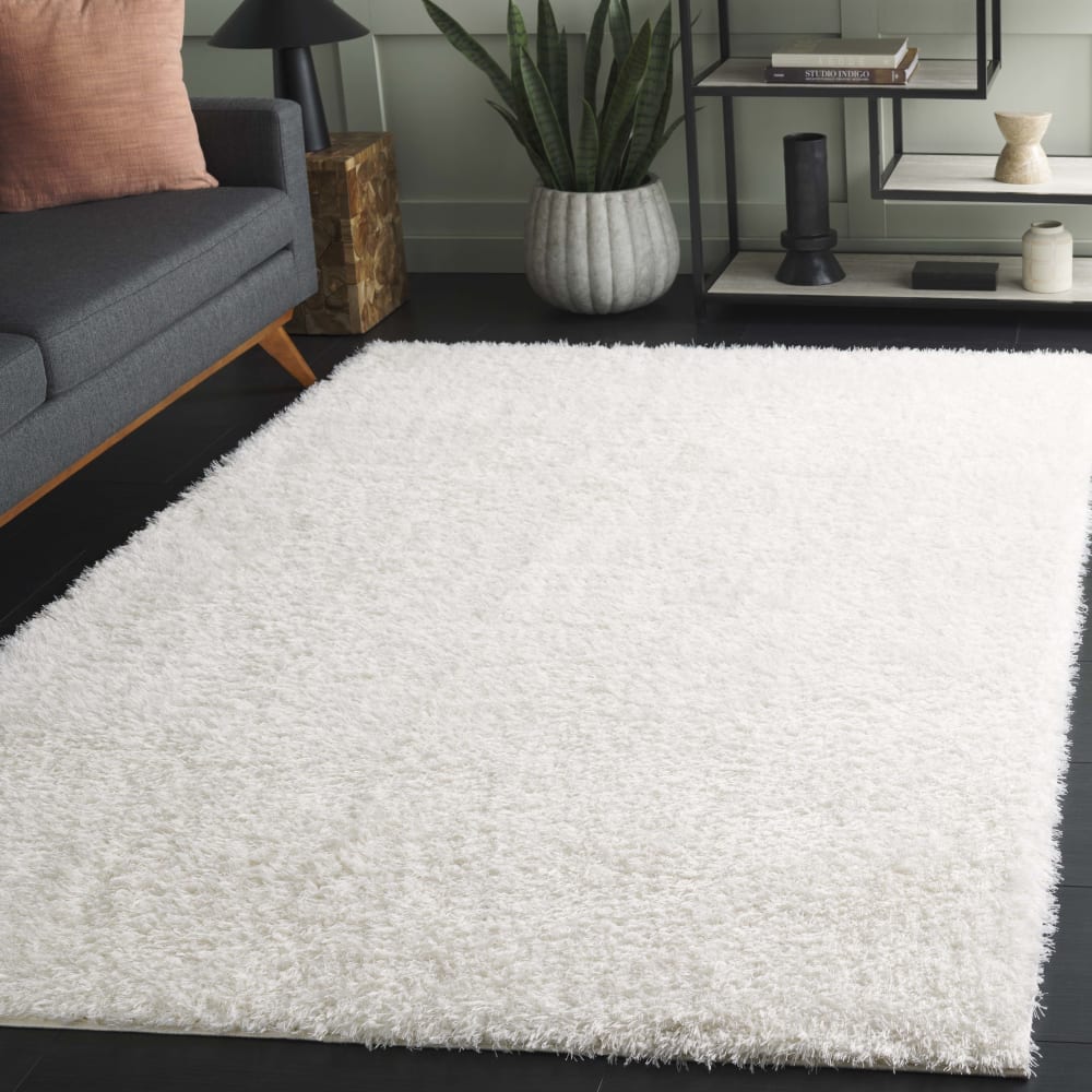 Tapis en polyester blanc, 183 x 274 cm — vue 3