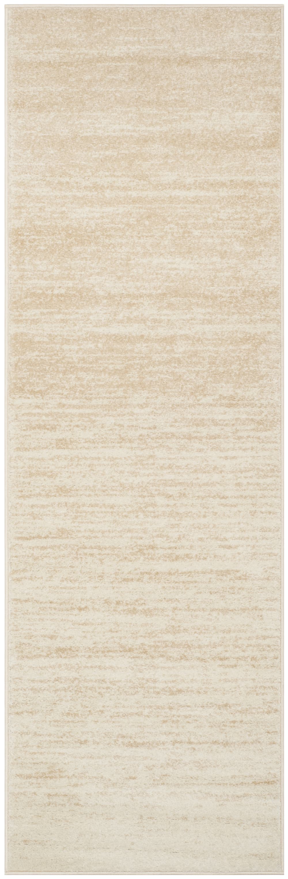 Tapis ombre moderne en polypropylène beige, 76 x 183 cm