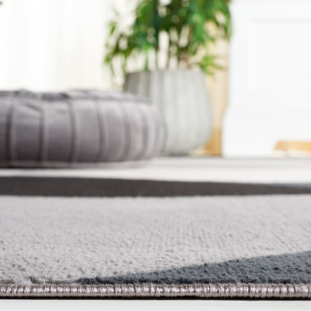 Tapis moderne en polyester gris/noir, 91 x 152 cm — vue 4