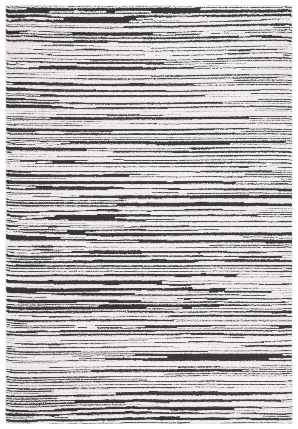 Safavieh Modern Polyester-Teppich in Weiß/Schwarz, 160 x 229 cm style modern Weiß Pes - Polyester