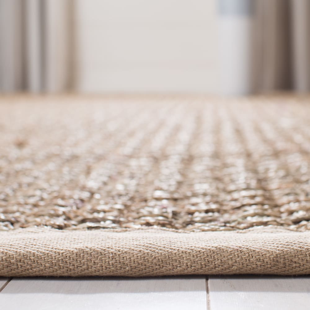 Tapis en herbiers marins beige, 91 x 152 cm — vue 4