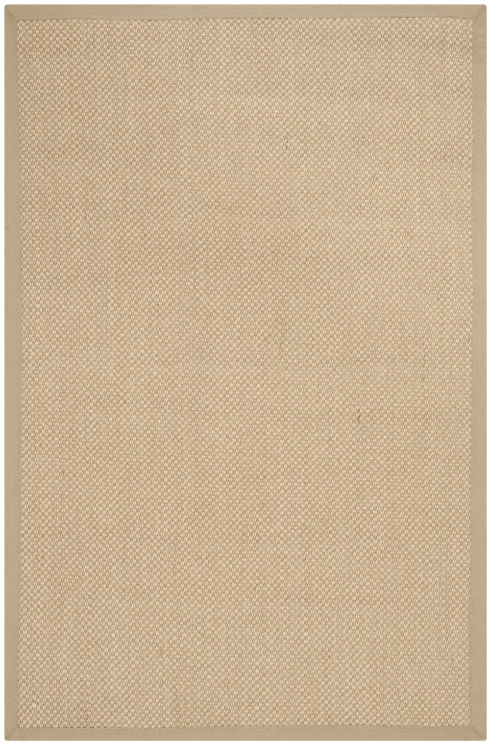 Tapis fibre naturelle en sisal jaune/beige, 91 x 152 cm
