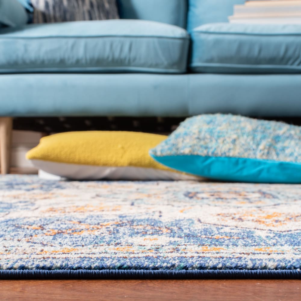 Tapis de transition en polypropylène bleu, 61 x 91 cm — vue 4
