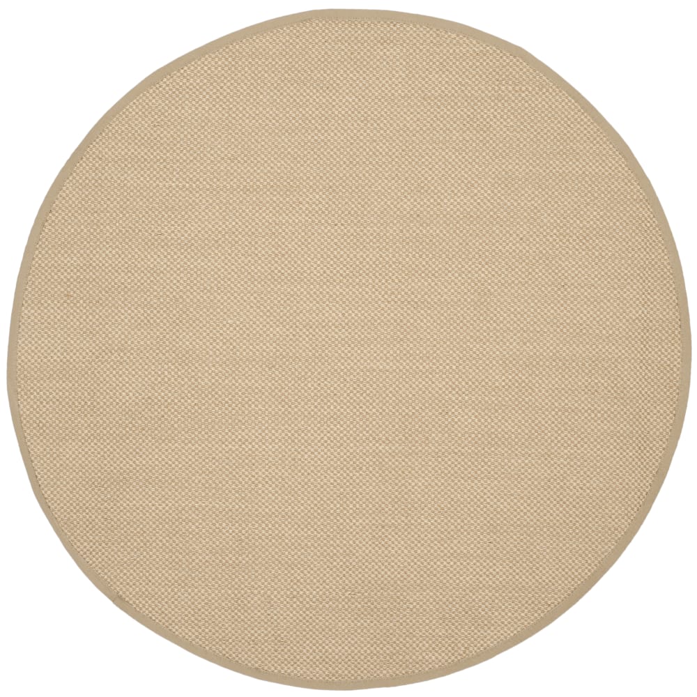Tapis fibre naturelle en sisal jaune/beige, 183 cm