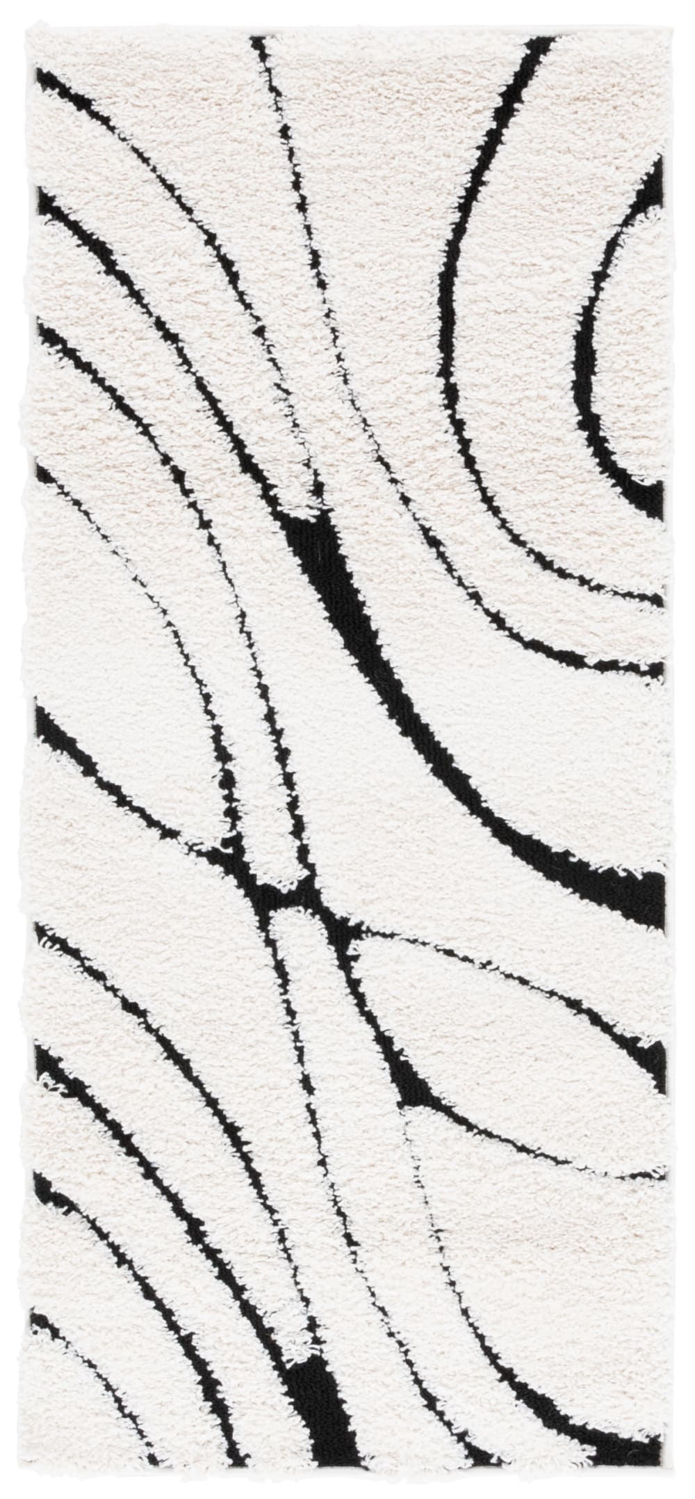 Safavieh Polypropylen-Teppich in Weiß/Schwarz, 61 x 91 cm style classic chic Weiß Pp - Polypropylen