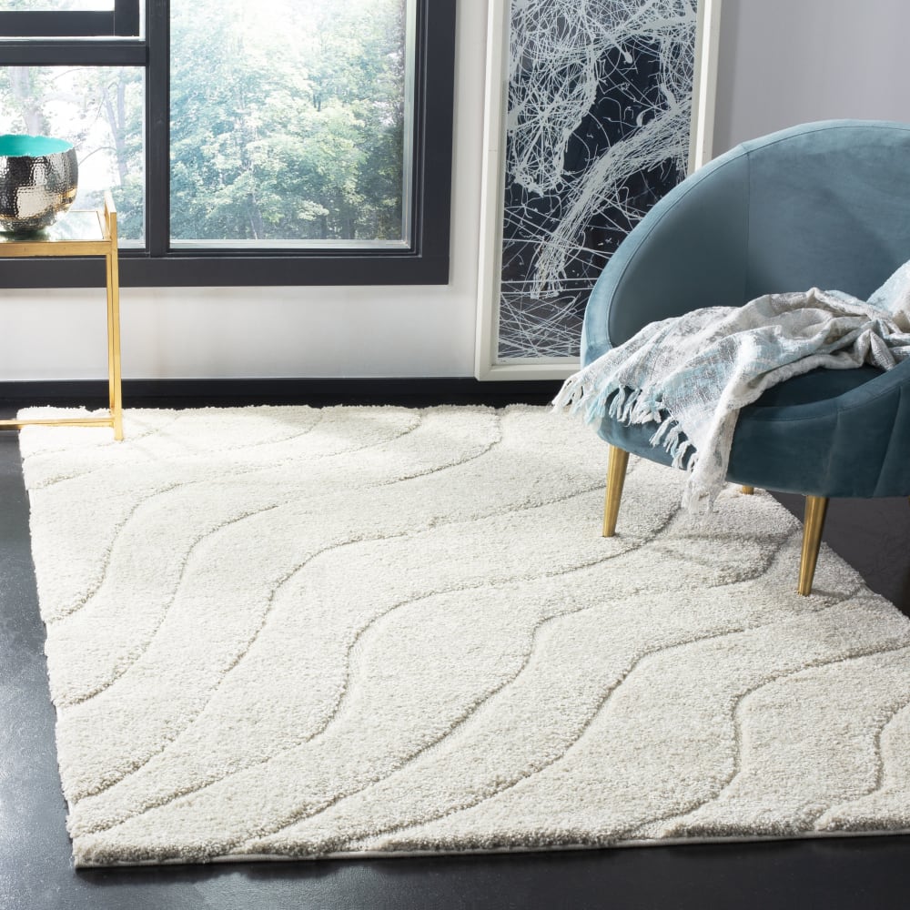 Tapis en polypropylène beige, 183 x 274 cm — vue 3