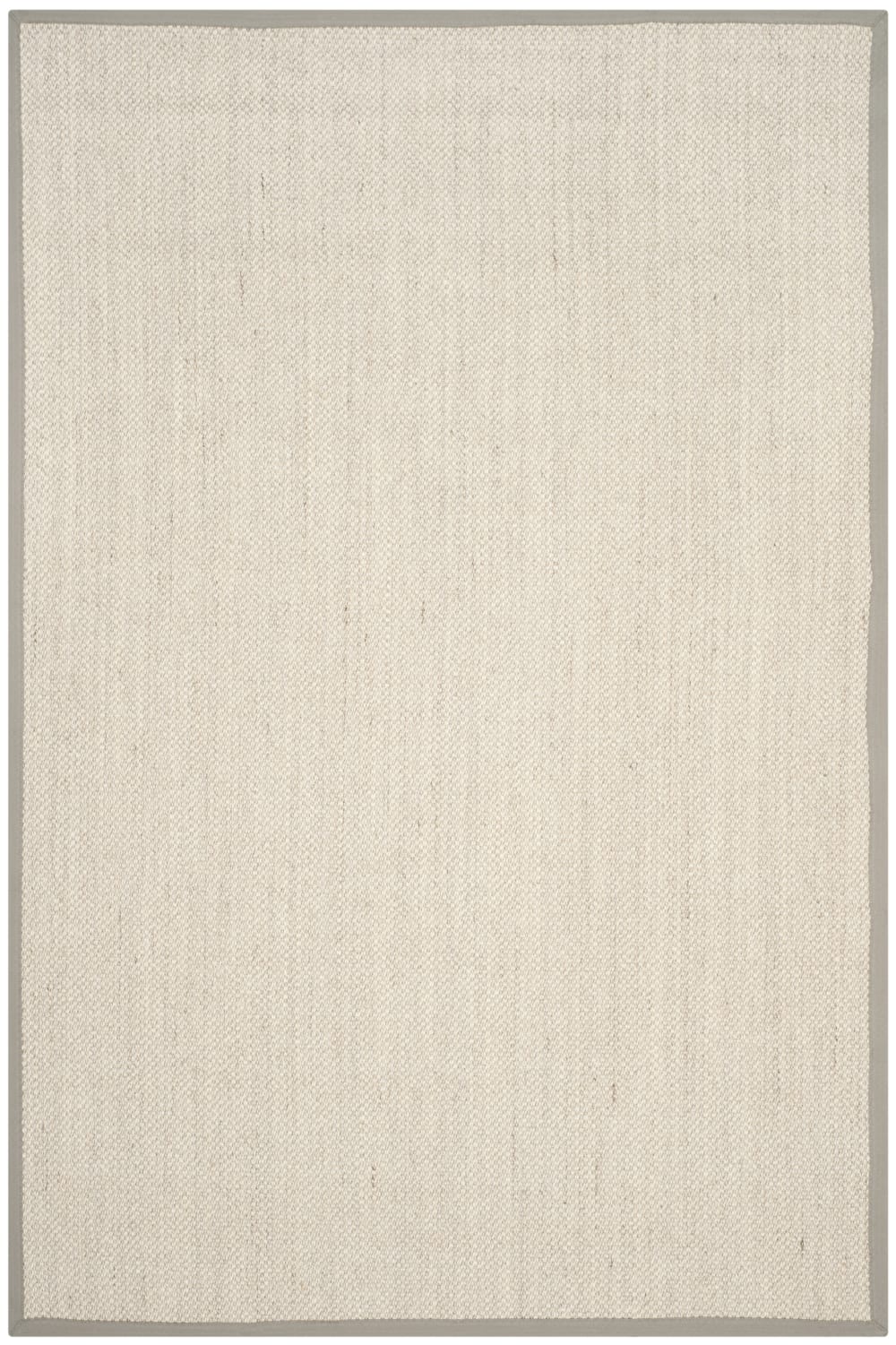 Tapis fibre naturelle en sisal blanc/vert, 183 x 274 cm