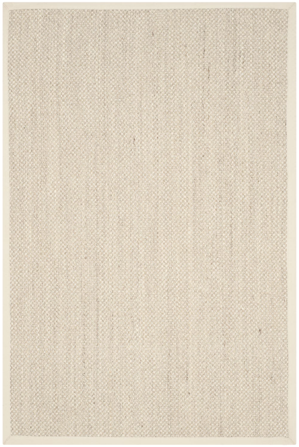 Tapis fibre naturelle en sisal blanc/beige, 91 x 152 cm