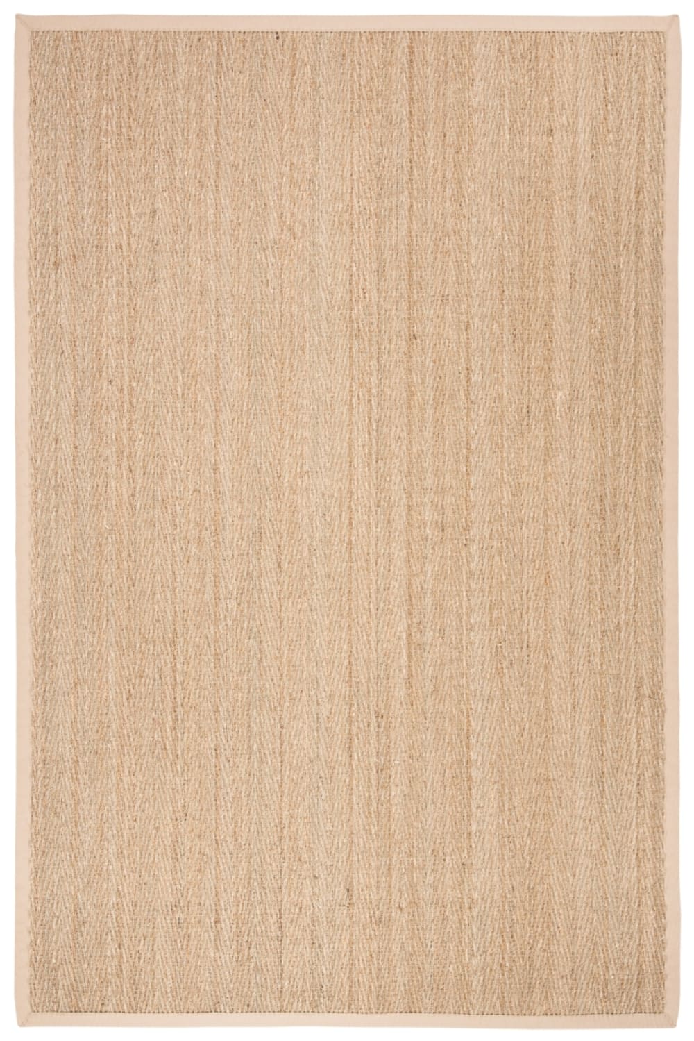 Tapis en herbiers marins beige, 152 x 244 cm