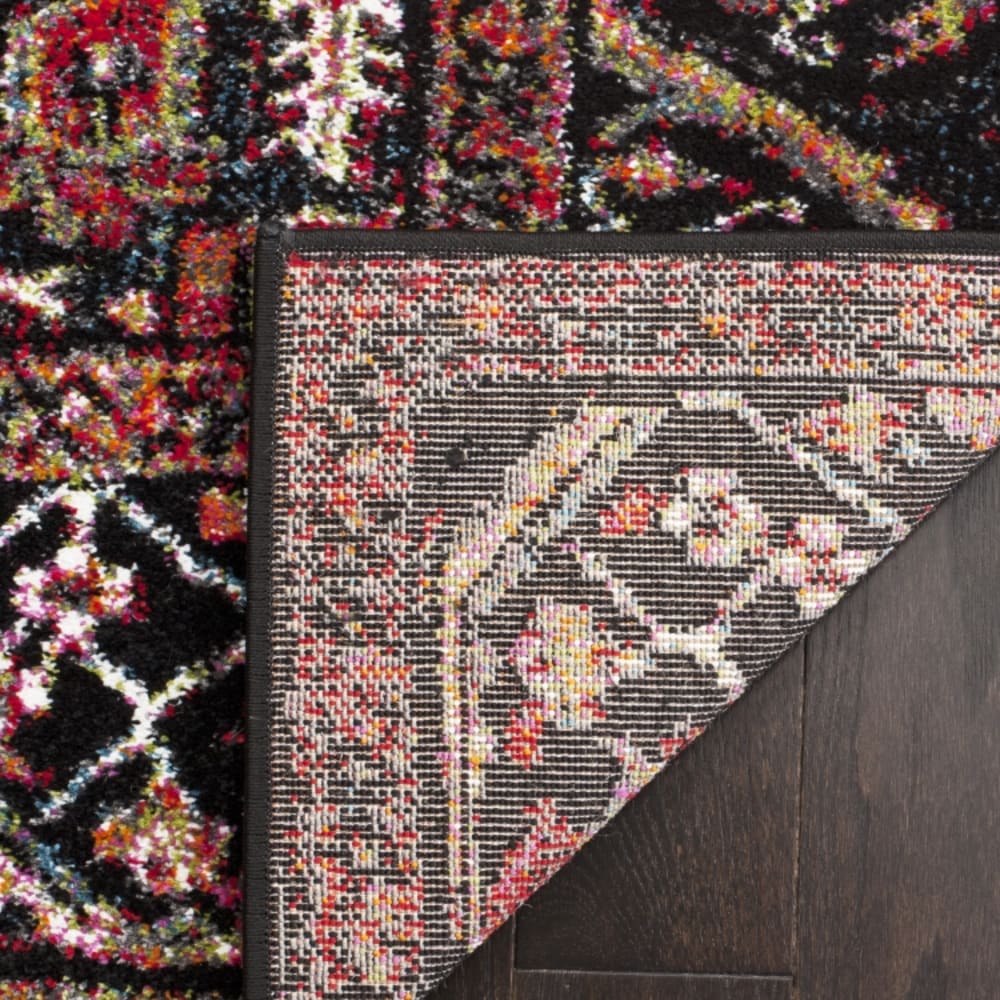Tapis de transition en polypropylène rouge/multicolore, 79 x 152 cm — vue 3