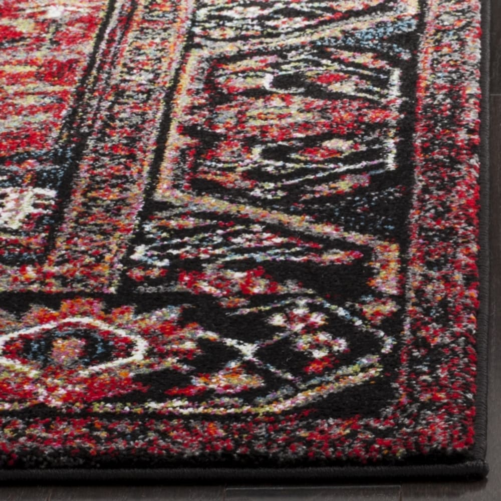 Tapis de transition en polypropylène rouge/multicolore, 79 x 152 cm — vue 4