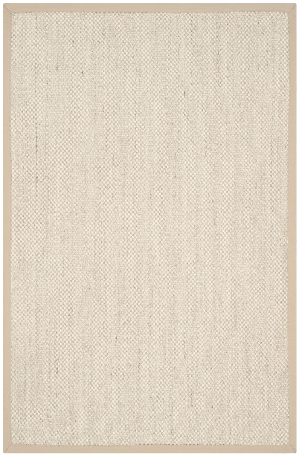 Safavieh Naturfaser Sisal-Teppich in Weiß/Beige, 91 x 152 cm style landhaus Weiß Naturfasern
