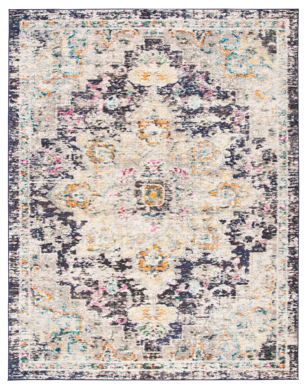 Safavieh Übergangsphase Polypropylen-Teppich in Schwarz/Gold, 244 x 305 cm style vintage Gold Pp - Polypropylen