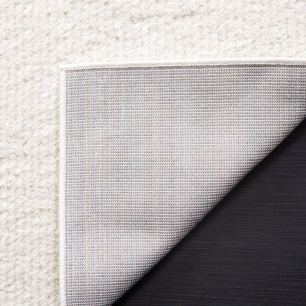 Tapis solide et tonale en polyester blanc, 91 x 152 cm