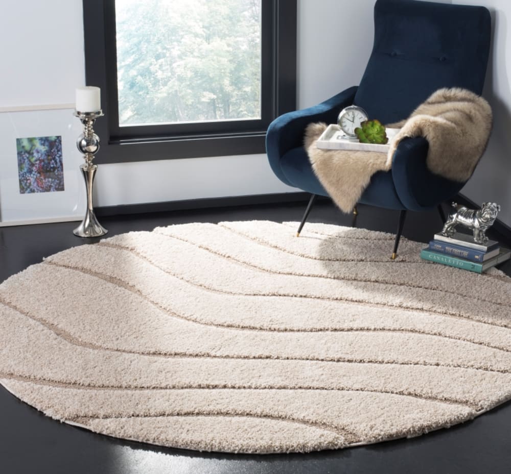 Safavieh Tapis en polypropylène beige, 122 cm style classique chic - Pp - Polypropylène