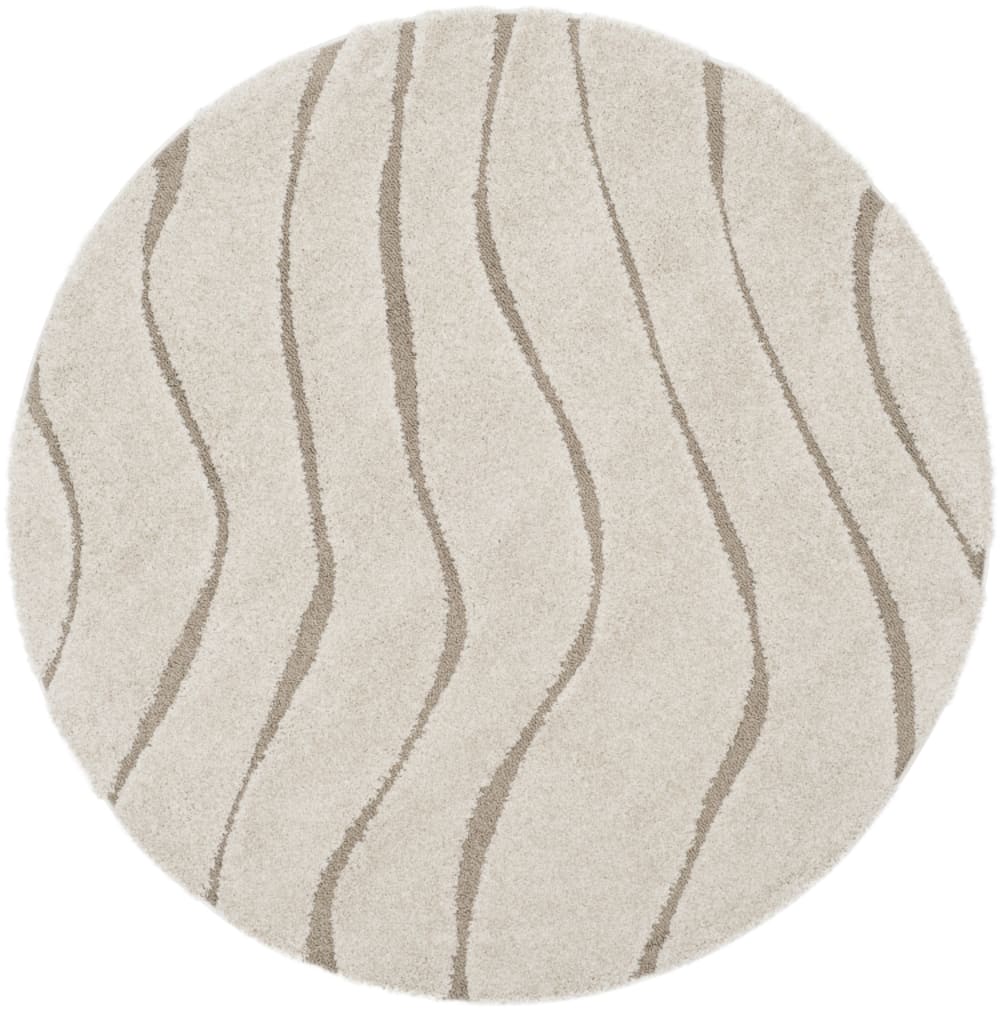Tapis en polypropylène beige, 122 cm - Maisons du Monde
