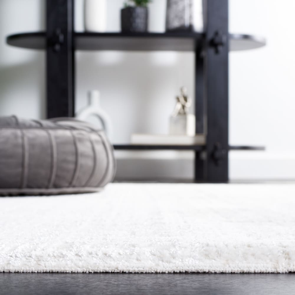 Tapis moderne en polypropylène blanc, 91 x 152 cm — vue 4