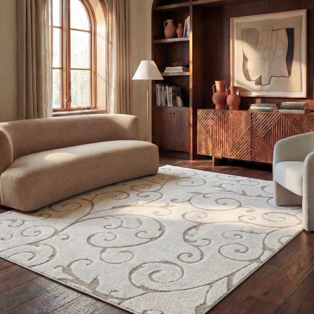 Safavieh Polypropylen-Teppich in Beige, 122 x 122 cm style classic chic Beige Pp - Polypropylen