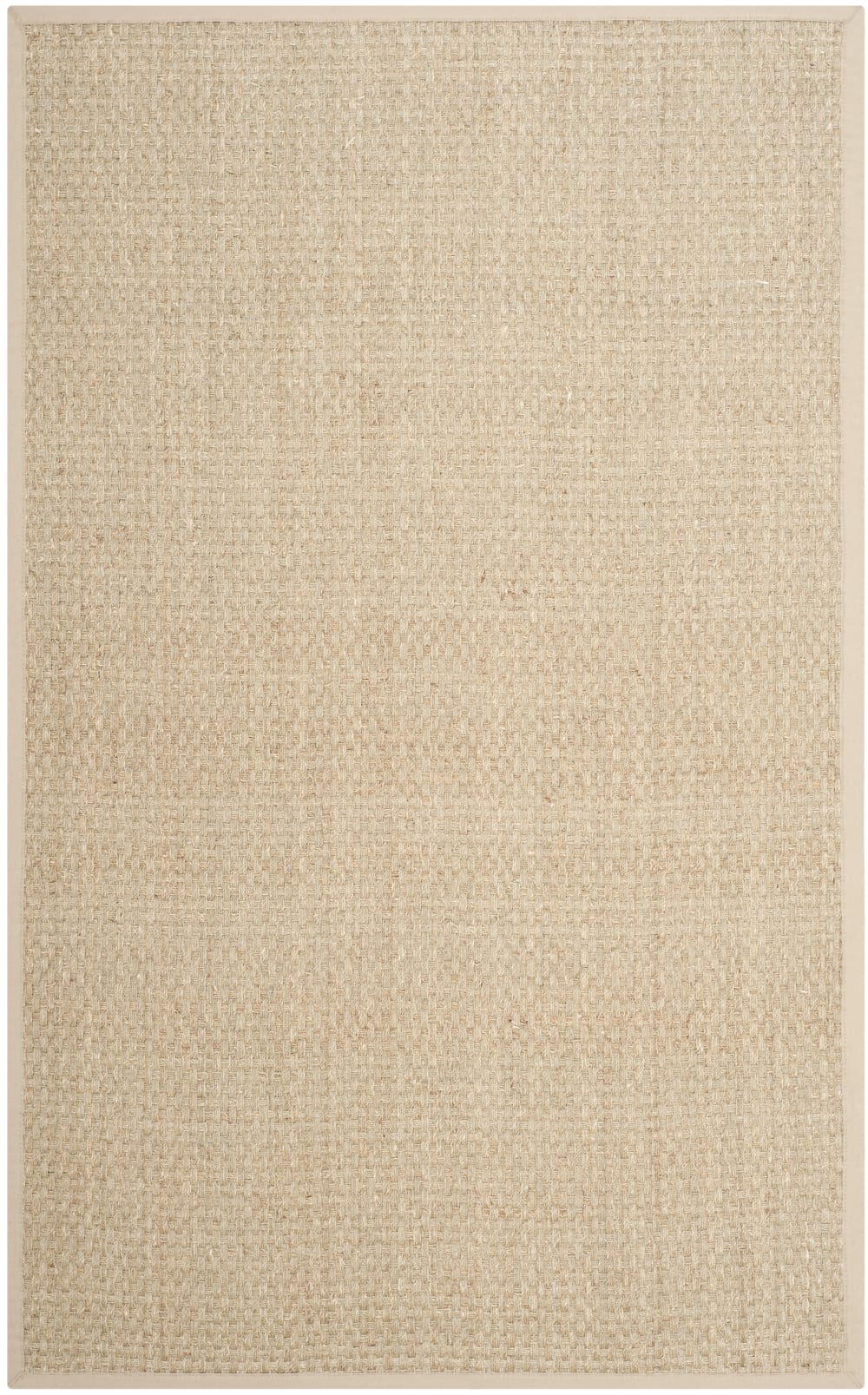 Tapis en herbiers marins beige, 183 x 274 cm