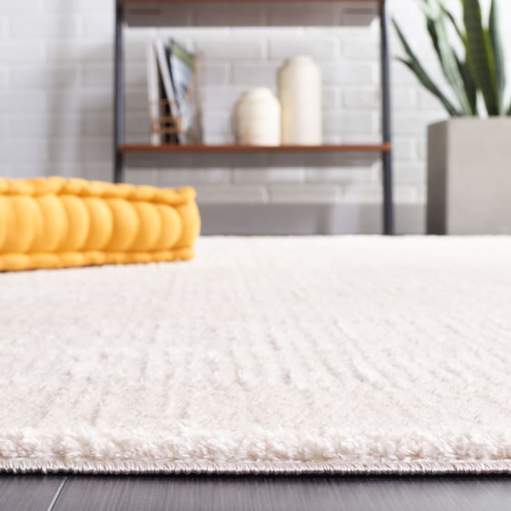 Tapis moderne en polyester blanc/gris, 235 x 305 cm — vue 4
