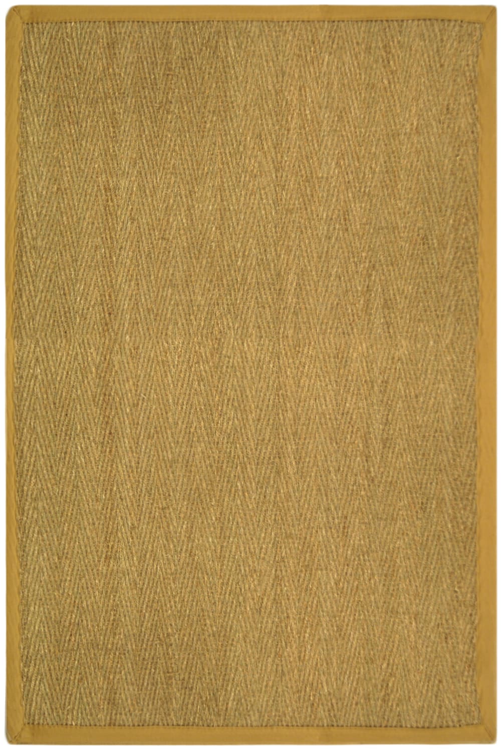 Tapis en herbiers marins beige, 122 x 183 cm