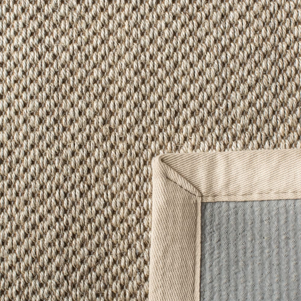 Tapis fibre naturelle en sisal blanc/beige, 76 x 122 cm