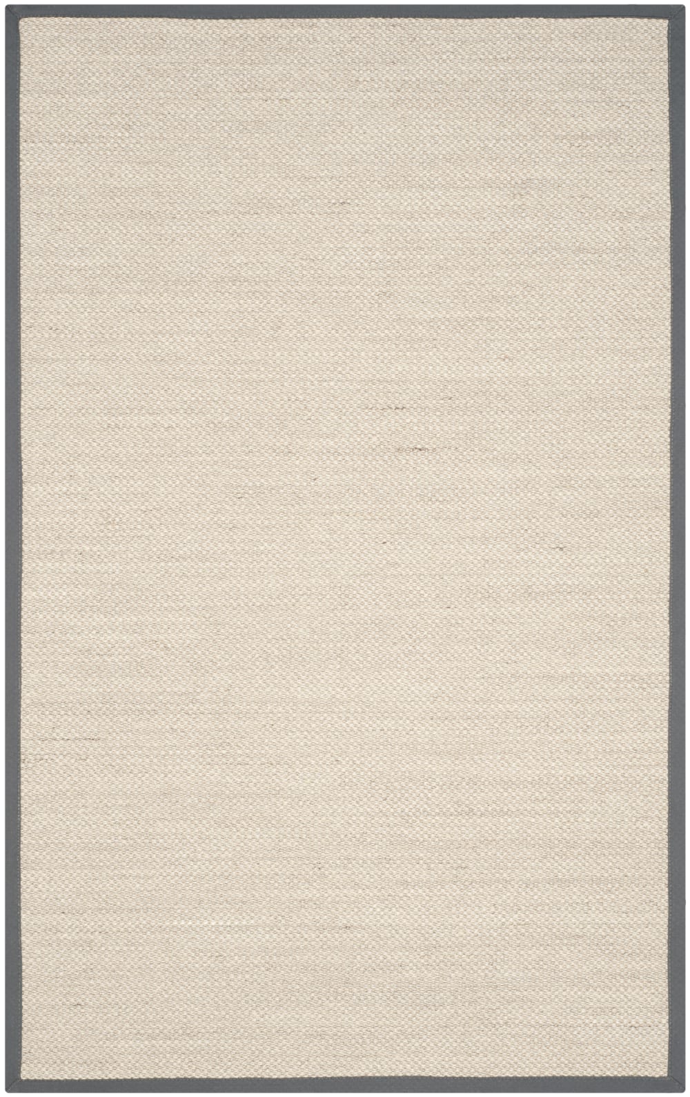 Tapis fibre naturelle en sisal blanc/gris, 152 x 244 cm
