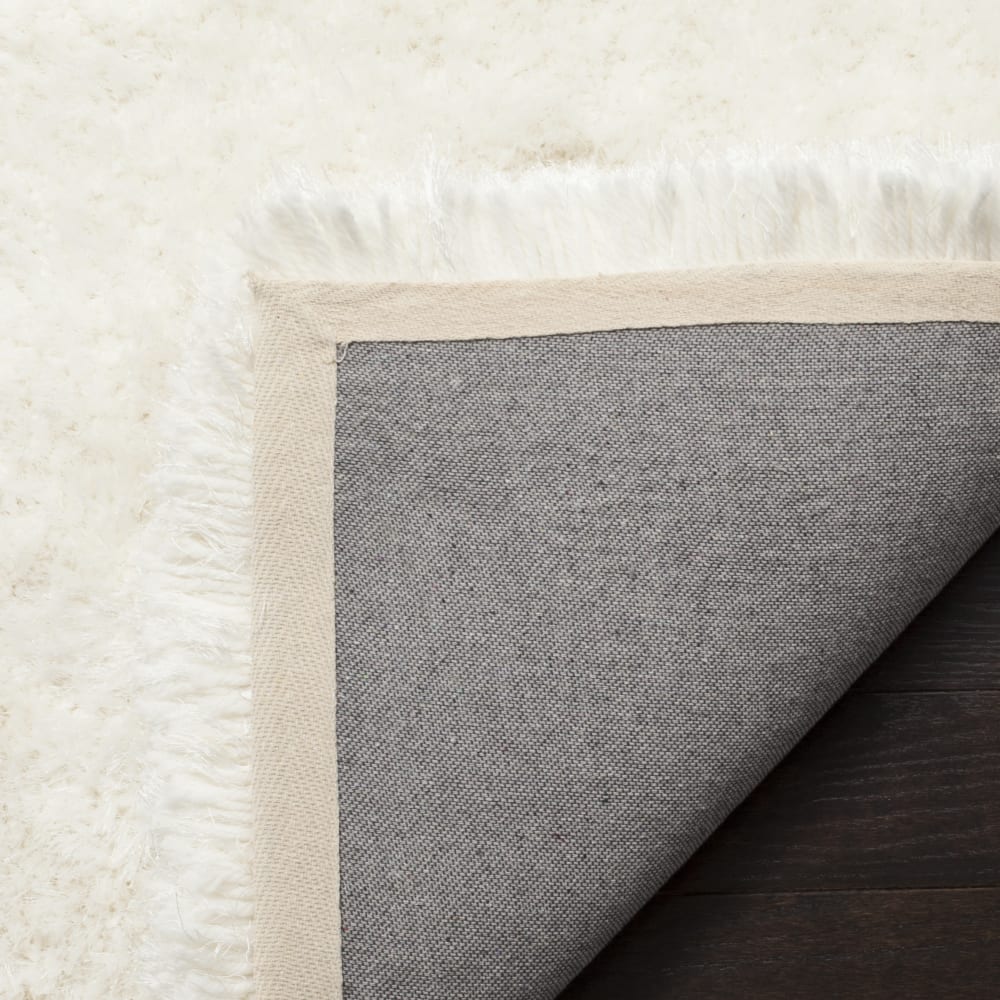 Tapis en polyester blanc, 152 x 244 cm — vue 4