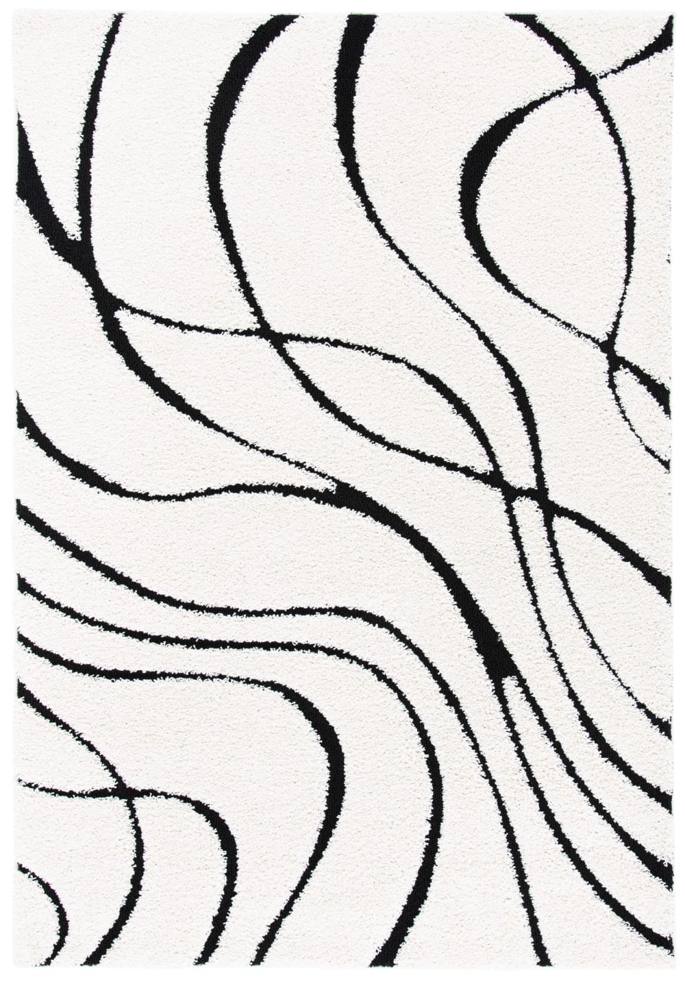 Tapis ivoire/noir 122