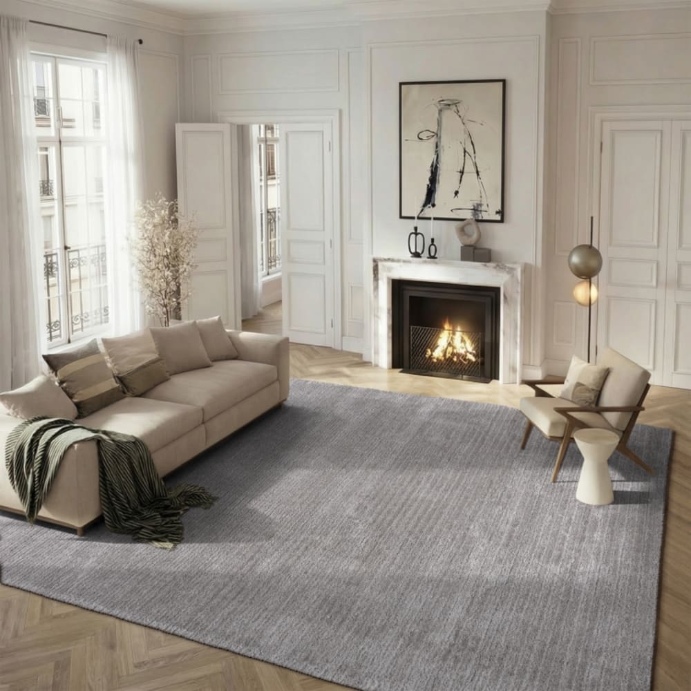 Tapis en polypropylène gris, 152 x 213 cm — vue 3