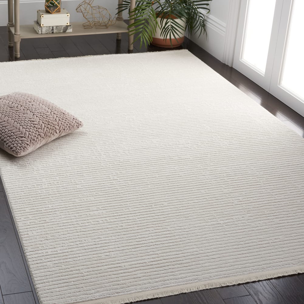 Tapis moderne en polypropylène blanc, 160 x 229 cm — vue 3