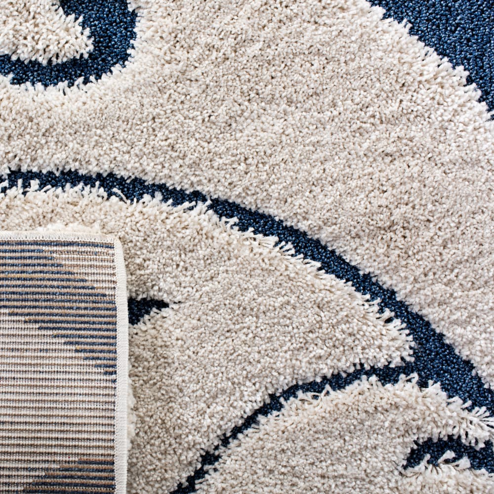 Tapis en polypropylène beige/bleu, 61 x 91 cm — vue 3