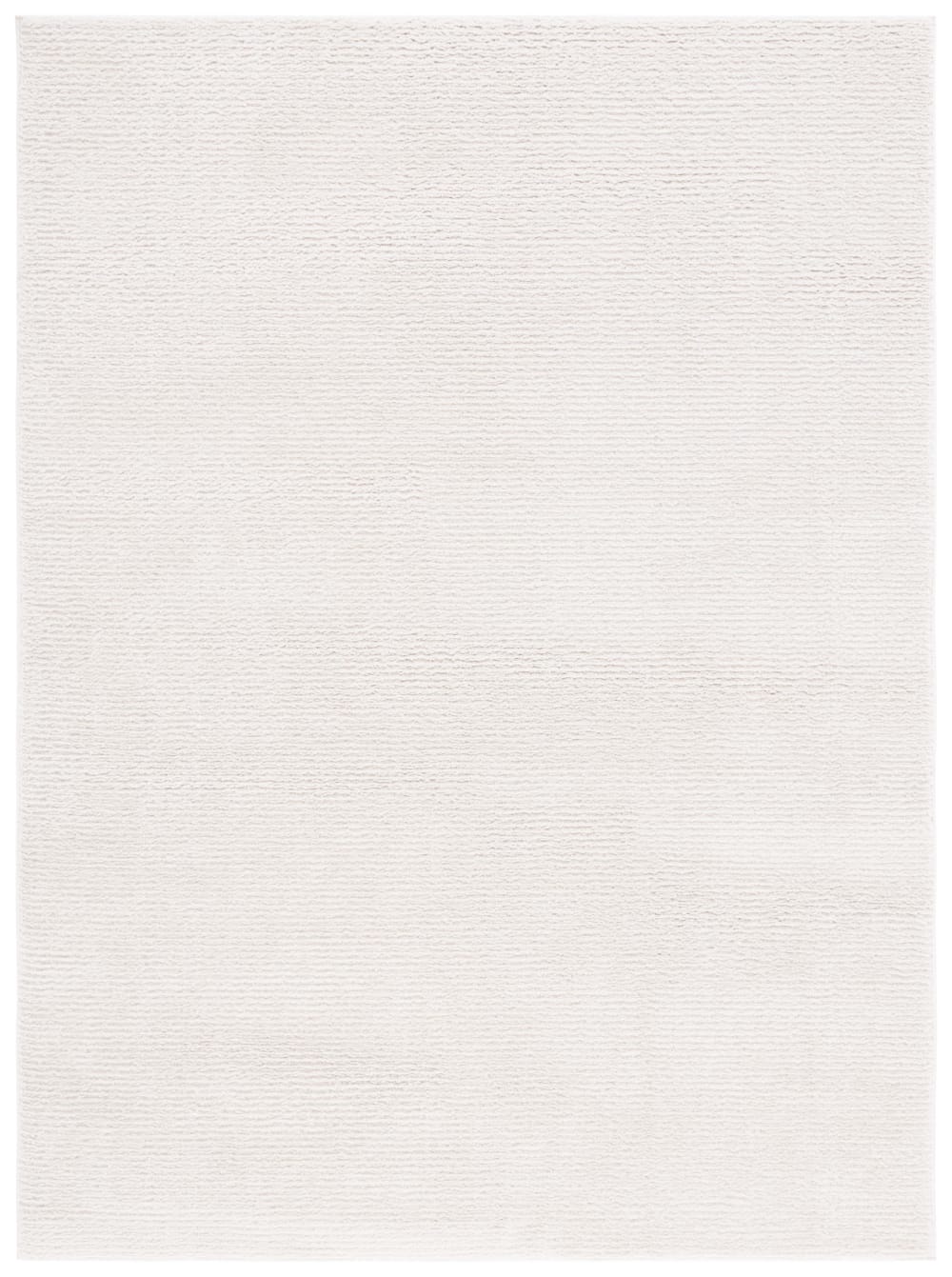 Tapis solide et tonale en polyester blanc, 160 x 229 cm