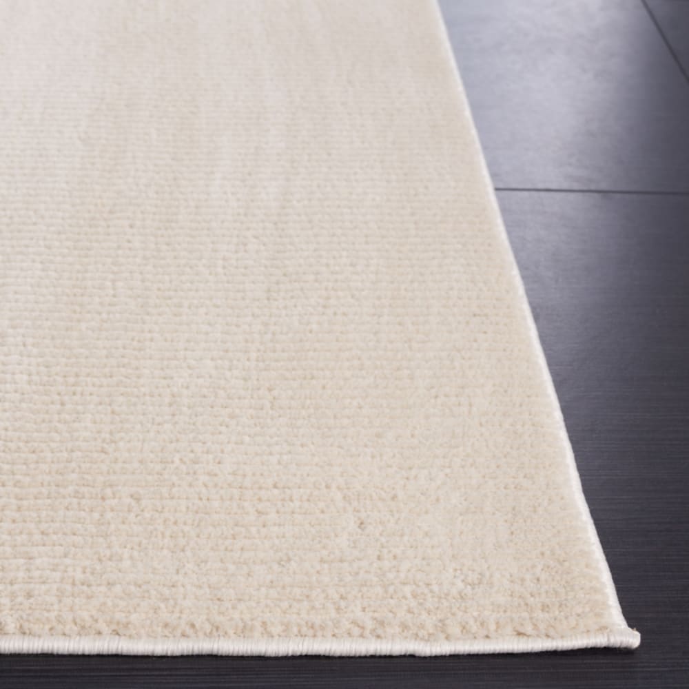 Tapis solide et tonale en polyester blanc, 201 x 274 cm — vue 4