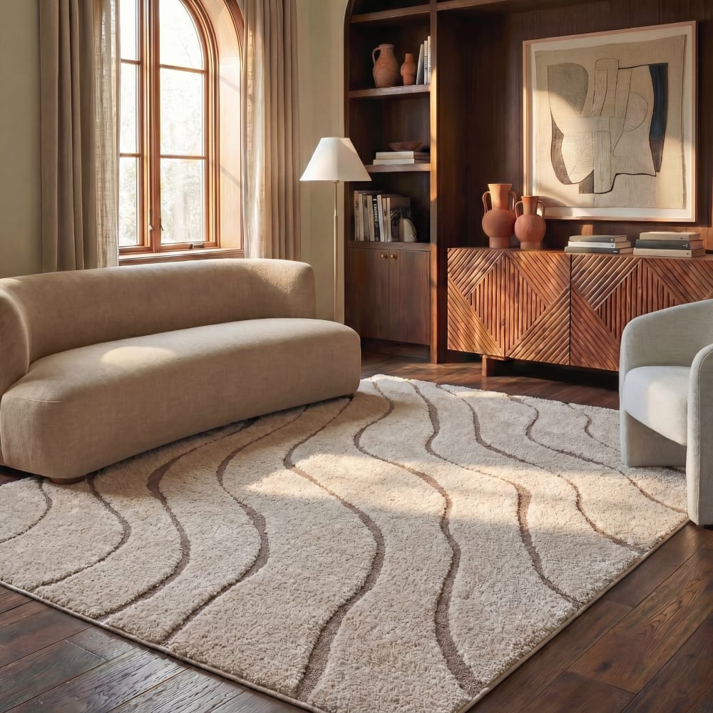 Safavieh Polypropylen-Teppich in Beige, 122 x 122 cm style classic chic Beige Pp - Polypropylen