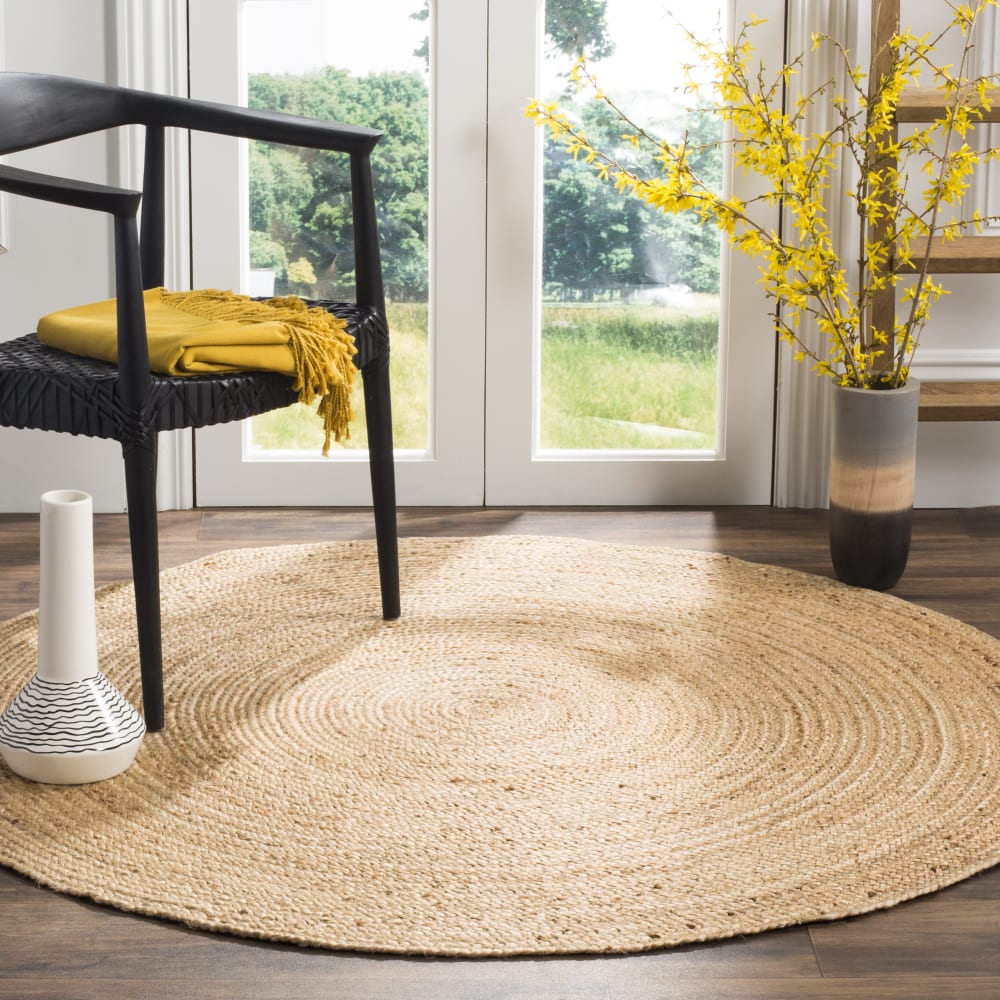 Tapis jute naturel/naturel 152 x 152 cm