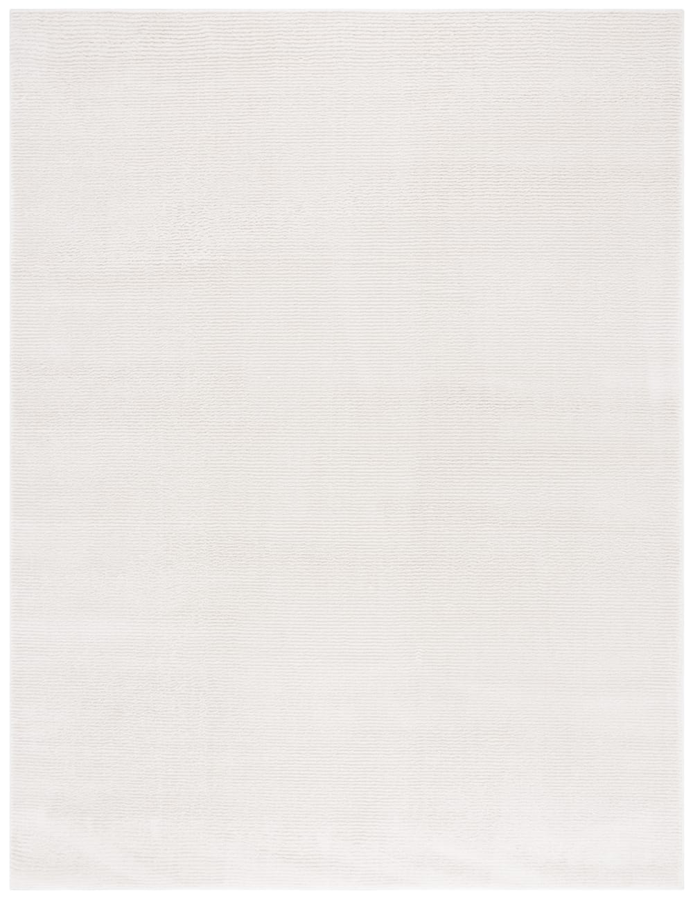 Tapis solide et tonale en polyester blanc, 235 x 305 cm