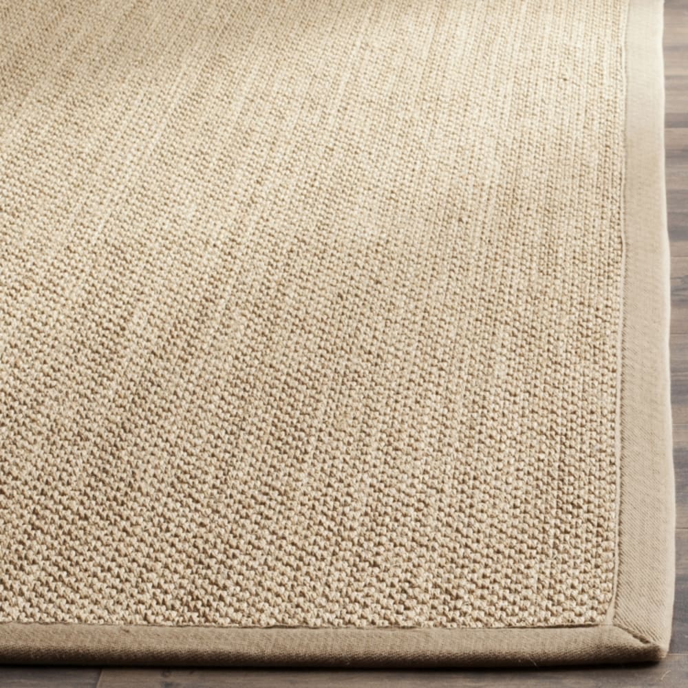 Tapis fibre naturelle en sisal jaune/beige, 122 x 183 cm — vue 4