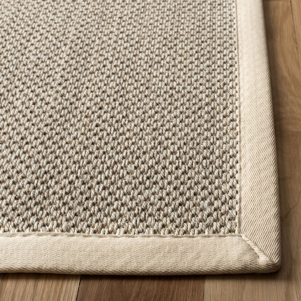 Tapis fibre naturelle en sisal blanc/beige, 61 x 91 cm — vue 4
