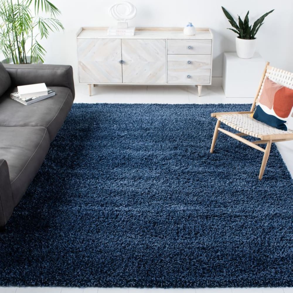 Tapis en polypropylène bleu, 244 x 305 cm